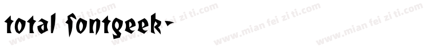 total fontgeek字体转换